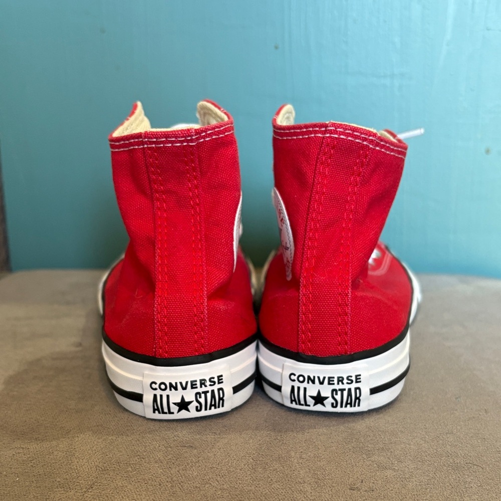 Like New Converse Red High-Tops - Picture 5 of 6